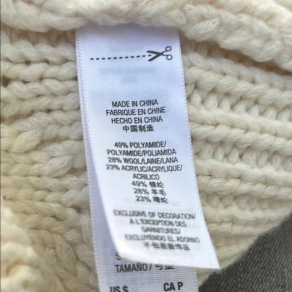 Juicy Couture Cream Cable Knit Cardigan Sweater - Picture 11 of 11